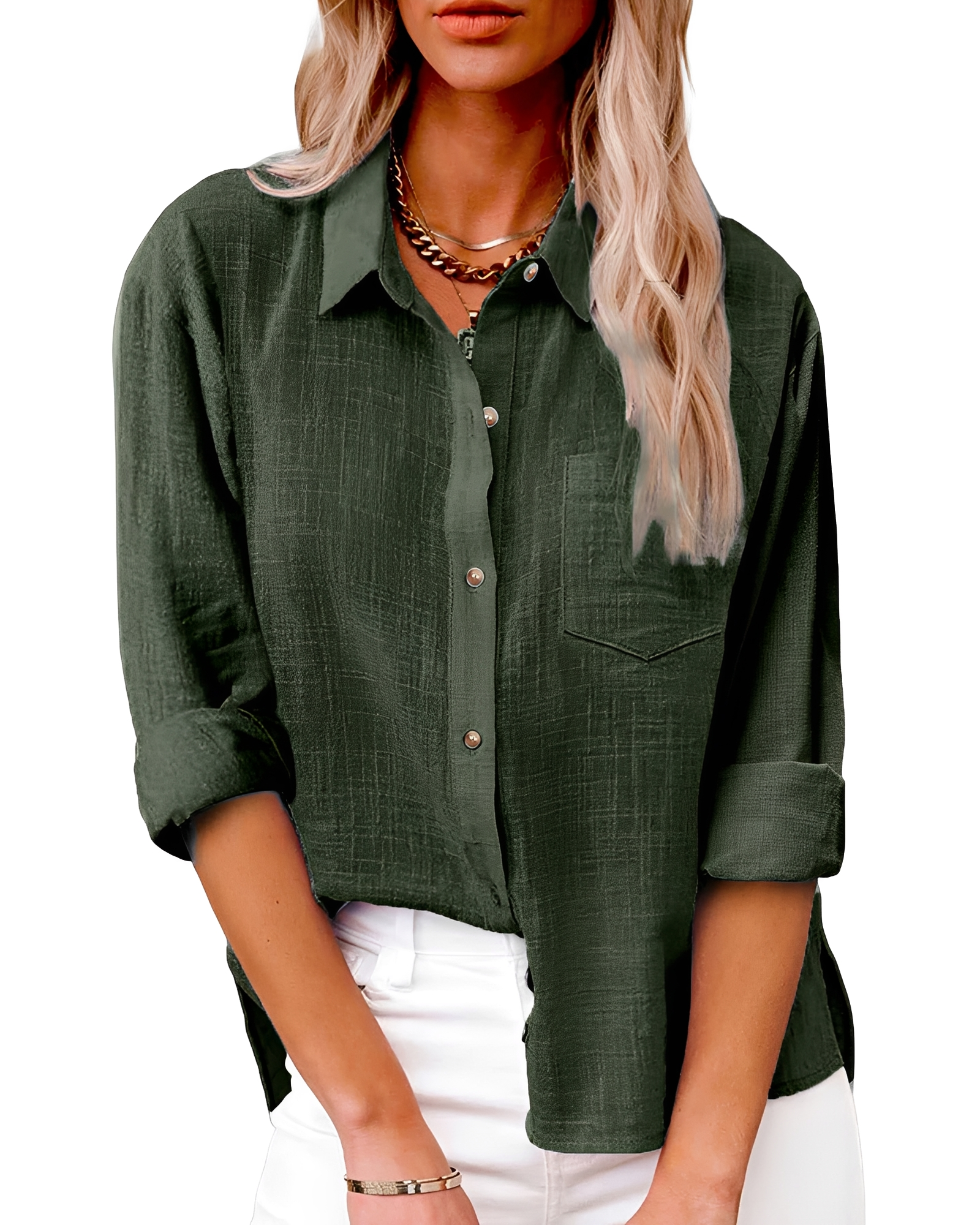 Massima - Camisa Moderna con Botones