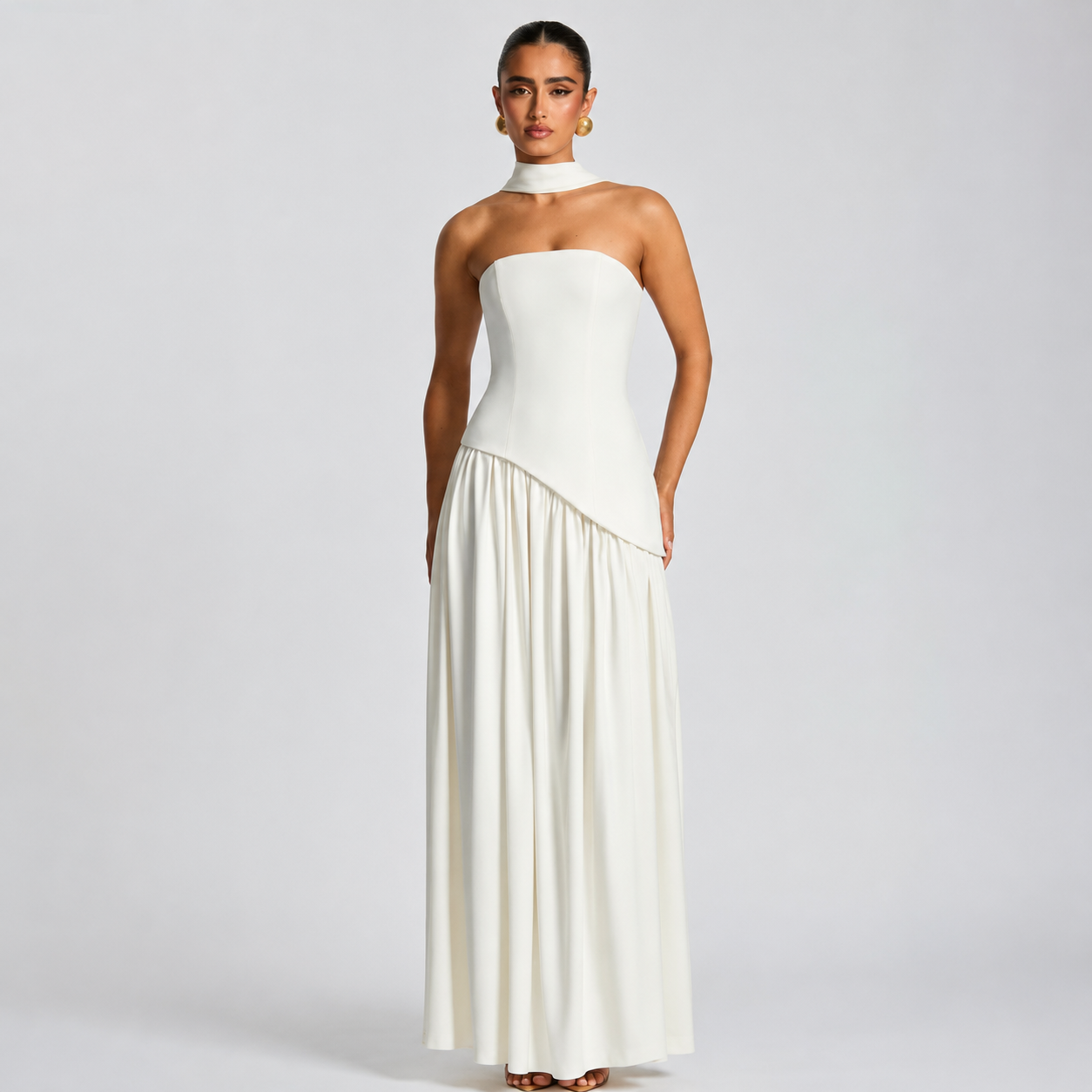 Fatimea - Vestido Maxi Elegante con Top de Tubo