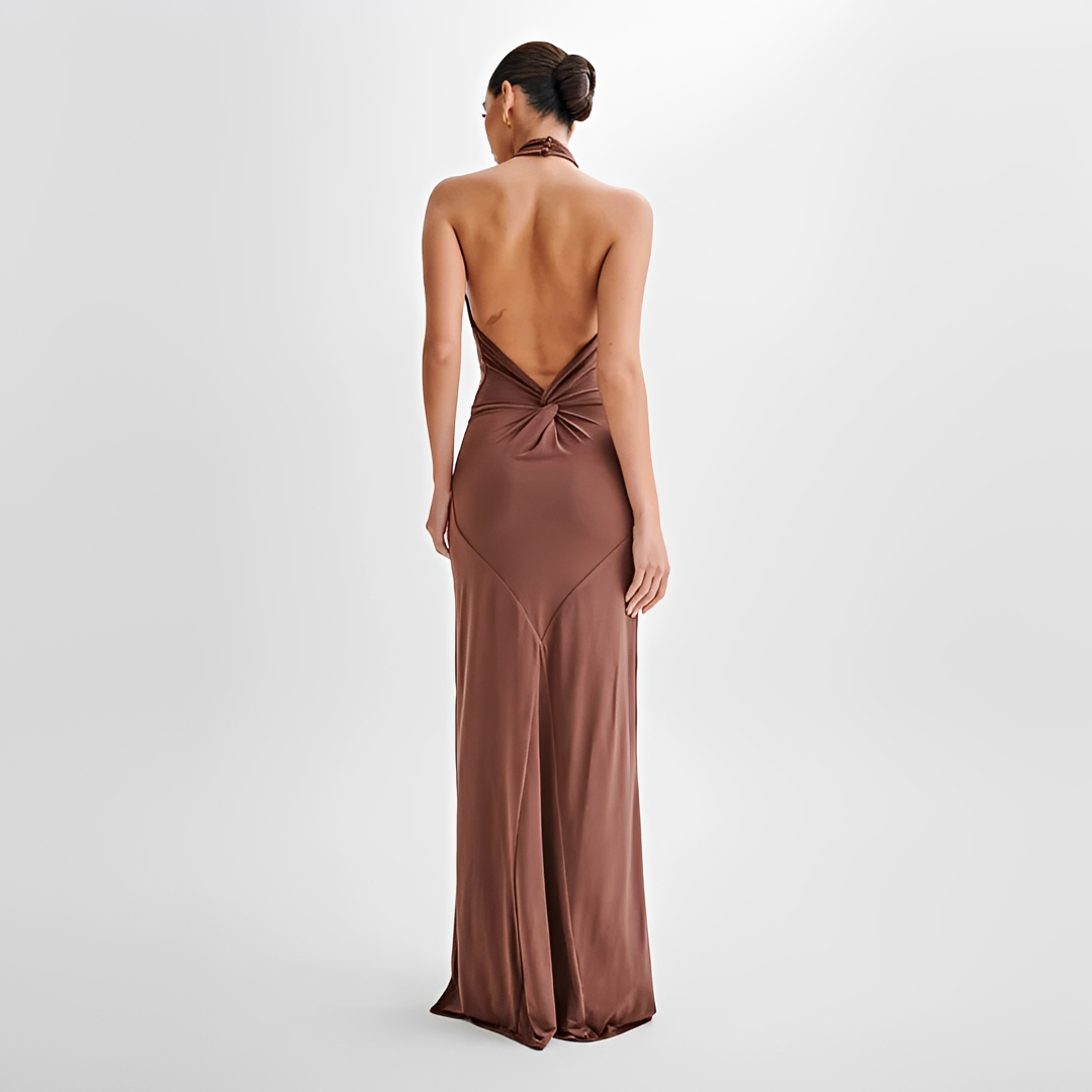 Jianna - Vestido Maxi Elegante con Halter