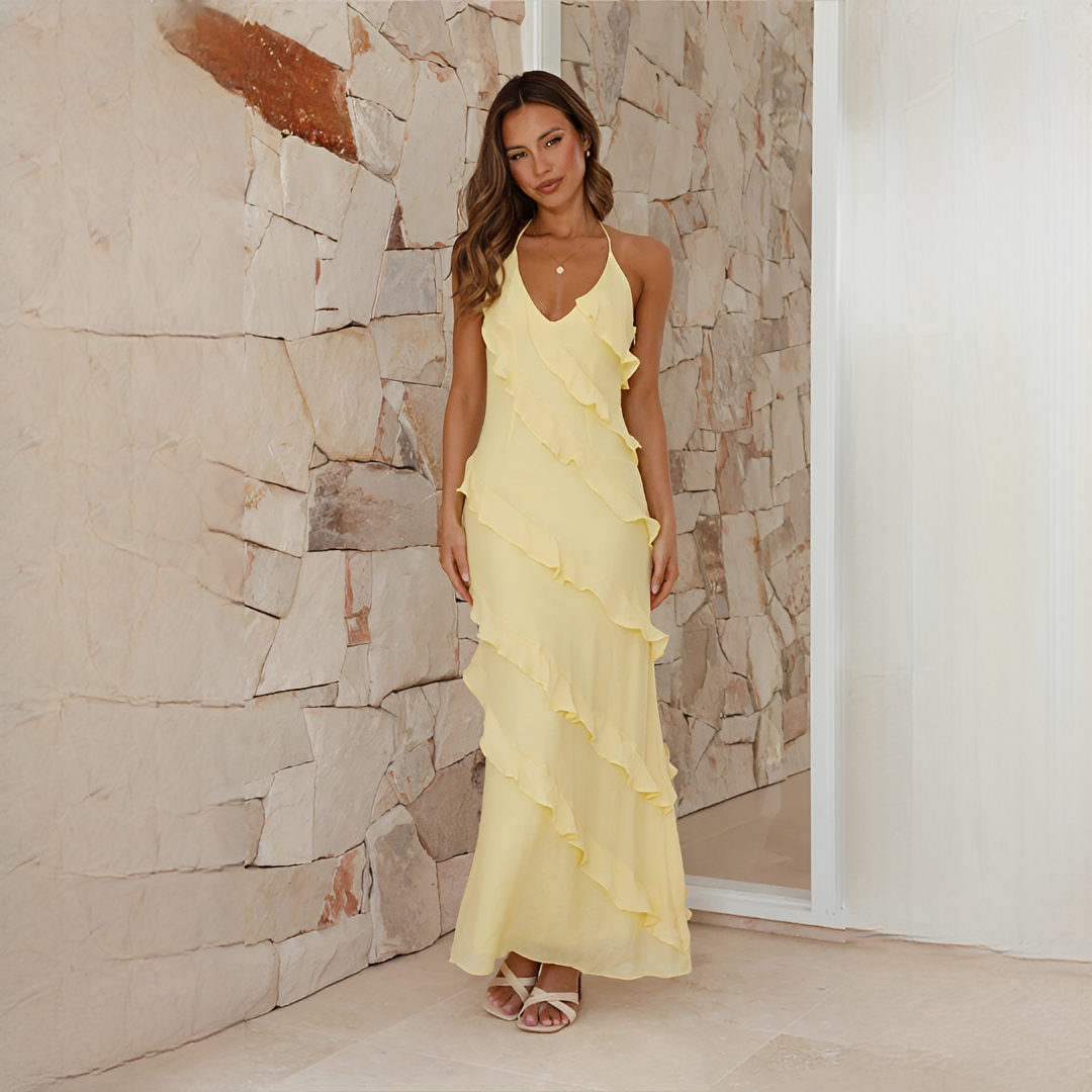 Latresia - Vestido Halter Elegante y Chic