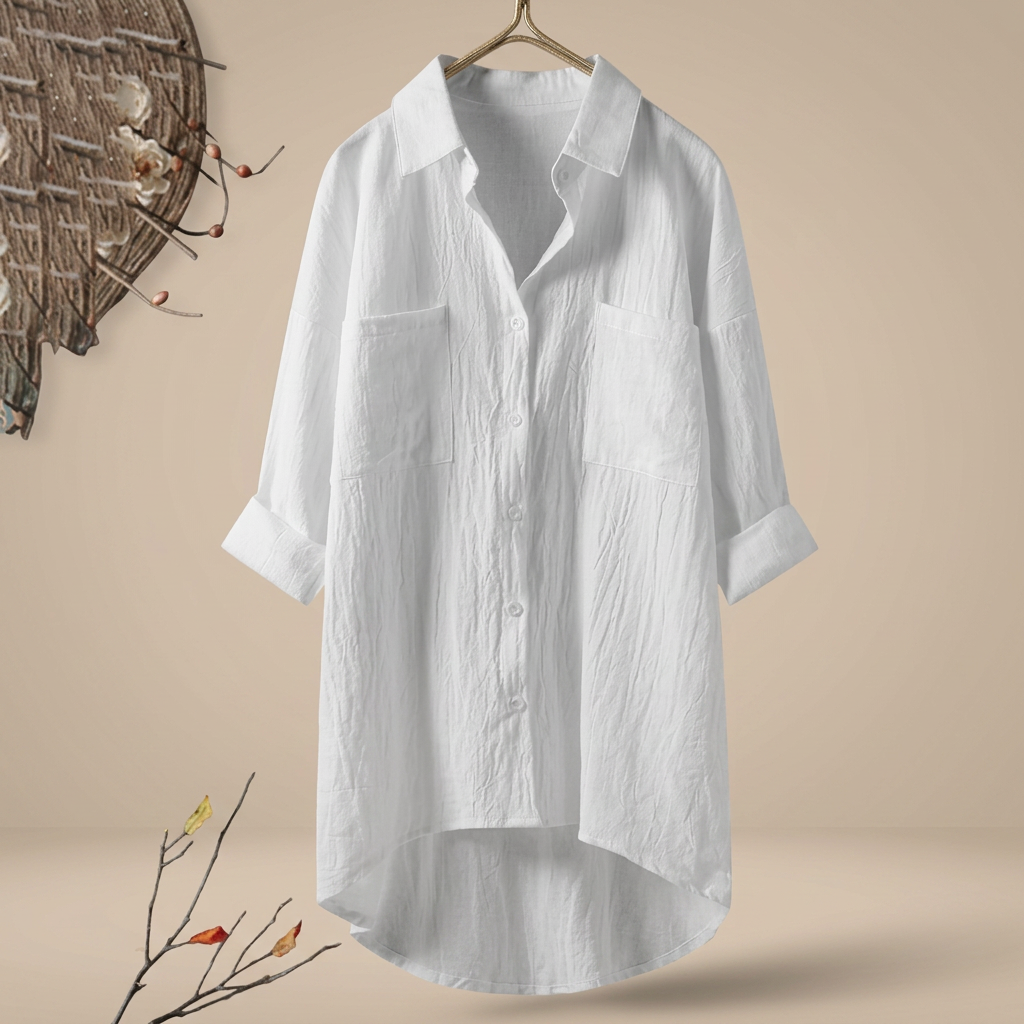 Jacient - Camisa de Botones de Corte Relajado