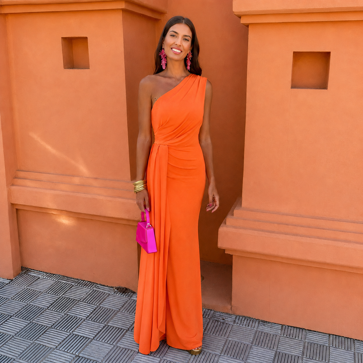 Mallory - Vestido Elegante de Un Solo Hombro
