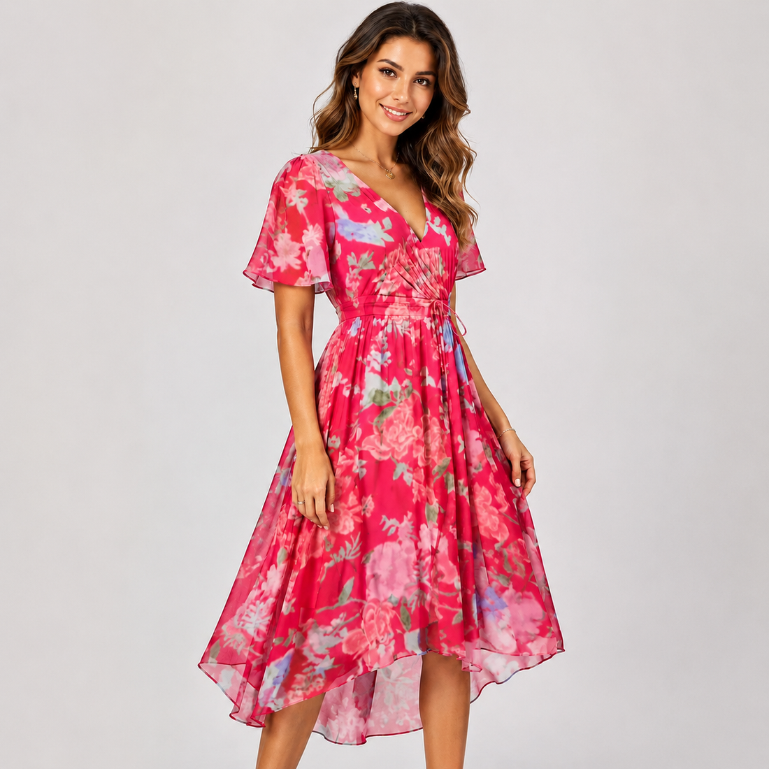 Elsinya - Vestido Midi Estiloso y Fluido