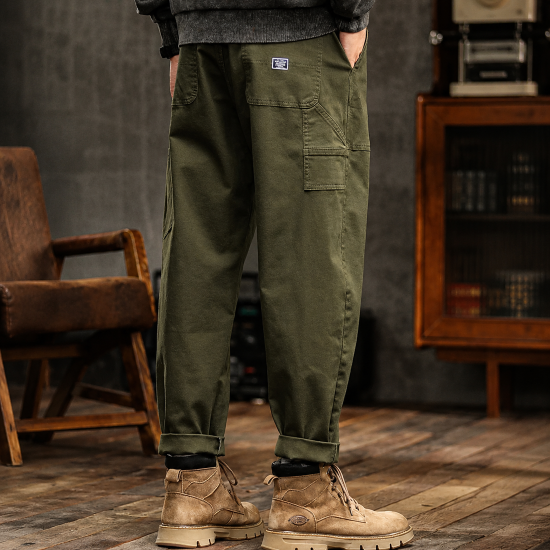 Clyde - Pantalones de Estilo Vintage de Corte Suelto