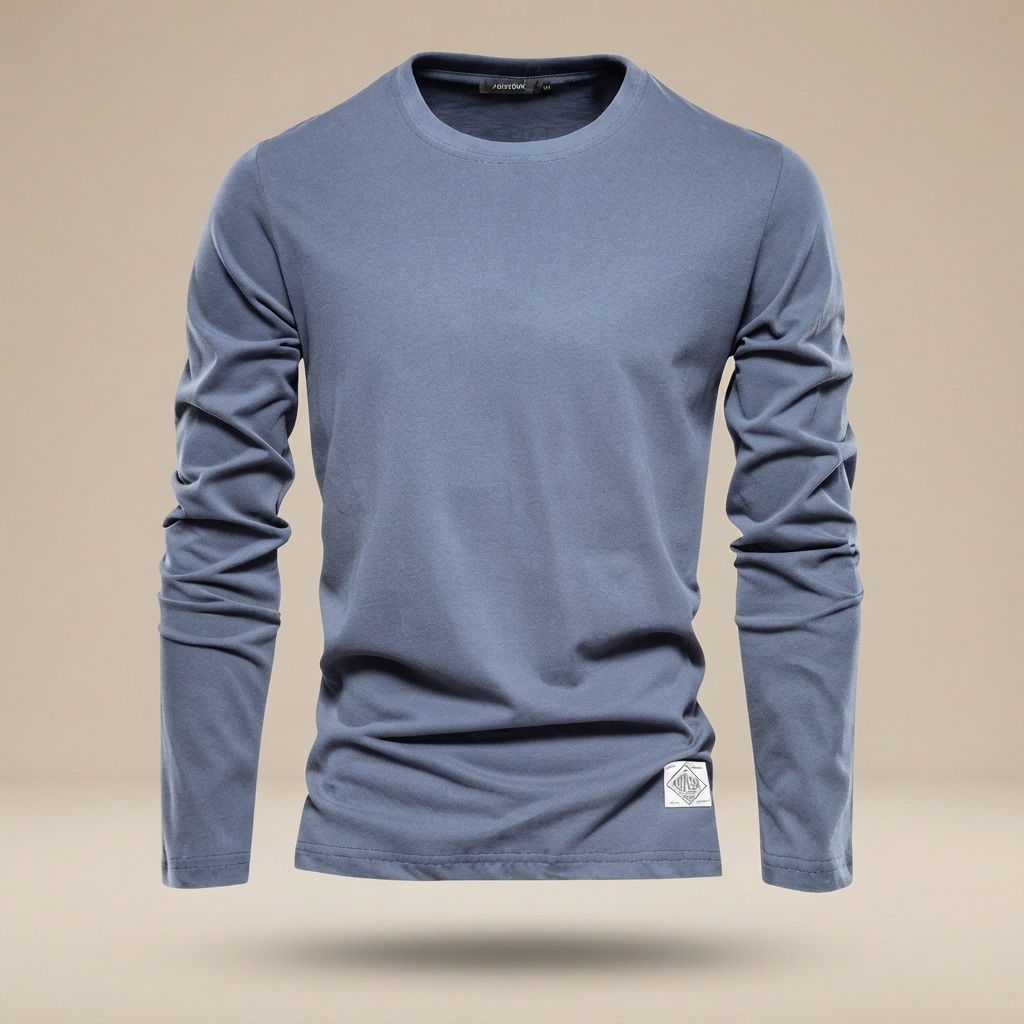 Nelson - Camiseta Casual con Cuello Redondo