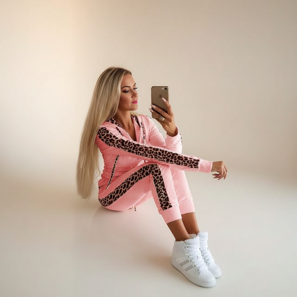 Krestell - Conjunto de Pantalones con Cremallera Estiloso
