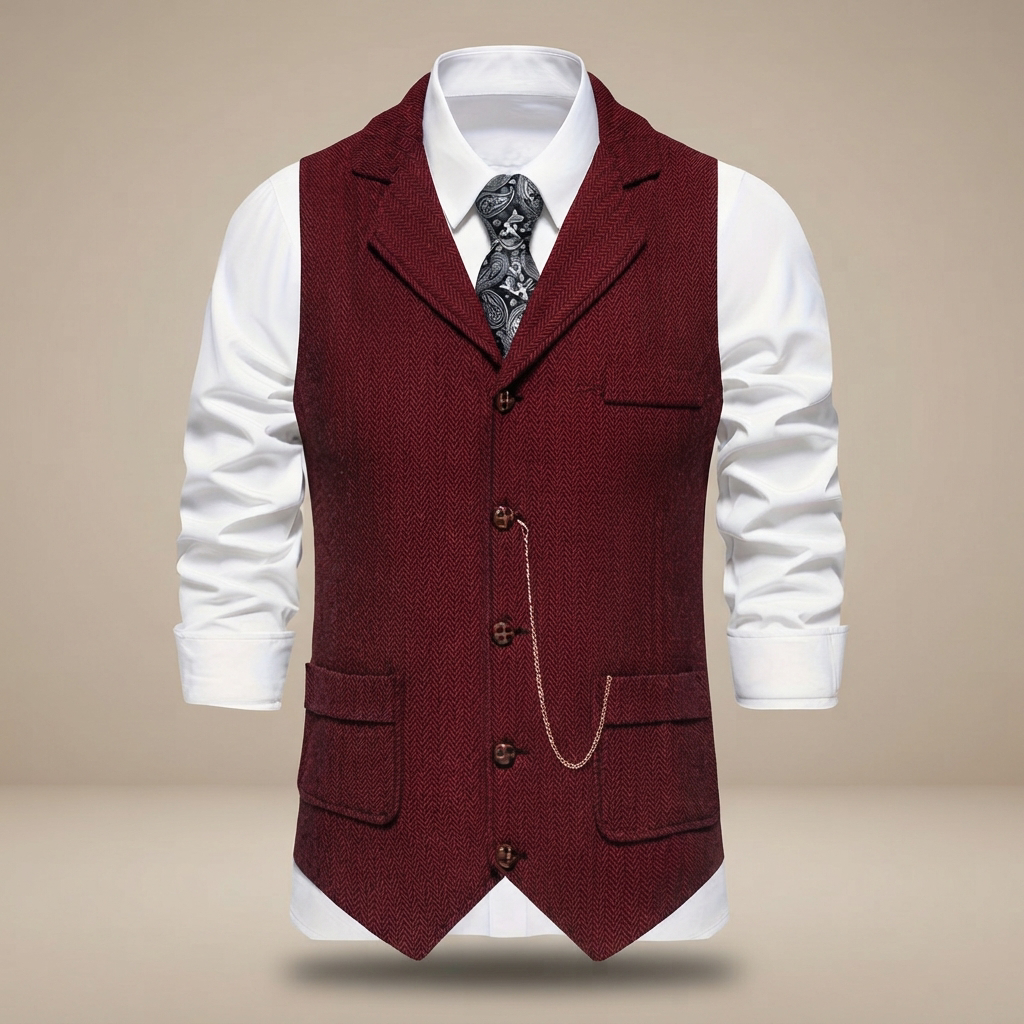 Clayton - Chaleco Retro Casual
