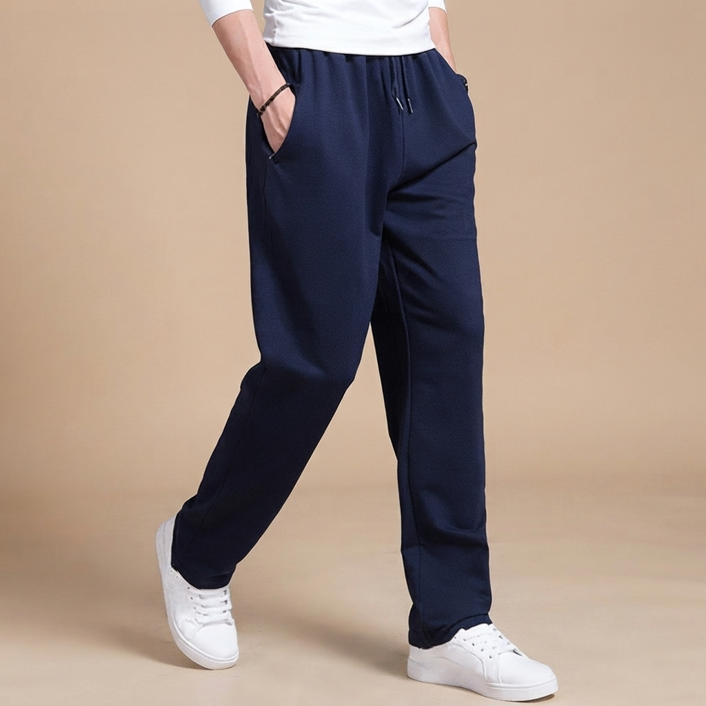 Aldrine - Pantalones Casuales de Ajuste Amplio