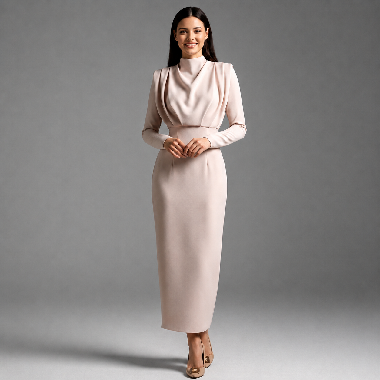 Darby - Vestido de Manga Larga a la Moda