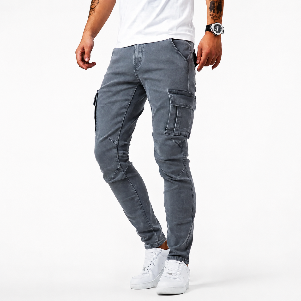 Zilton - Pantalones Cargo Ajustados Casuales