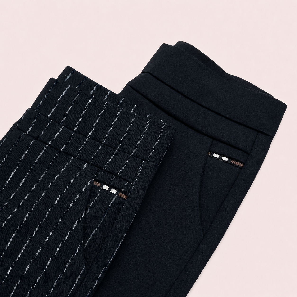 Marga - Pantalones Rectos con Cintura Elástica