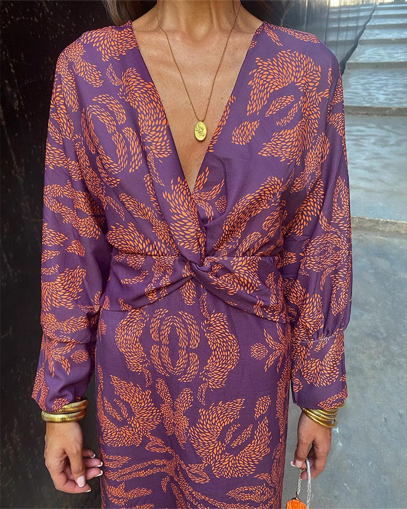 Missandei - Vestido elegante con detalle de nudo para mujer