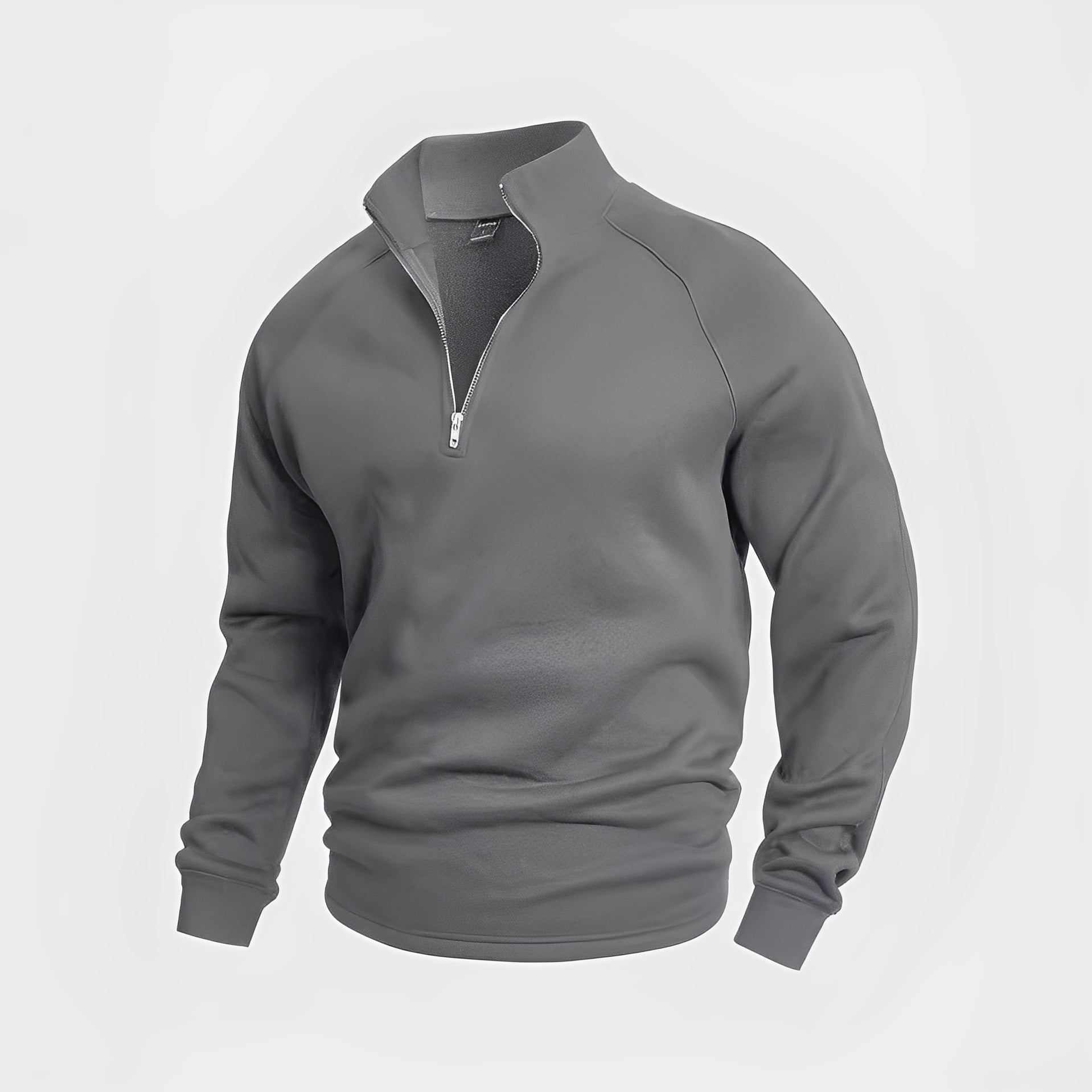 Wiley - Sudadera cómoda para hombres con cremallera