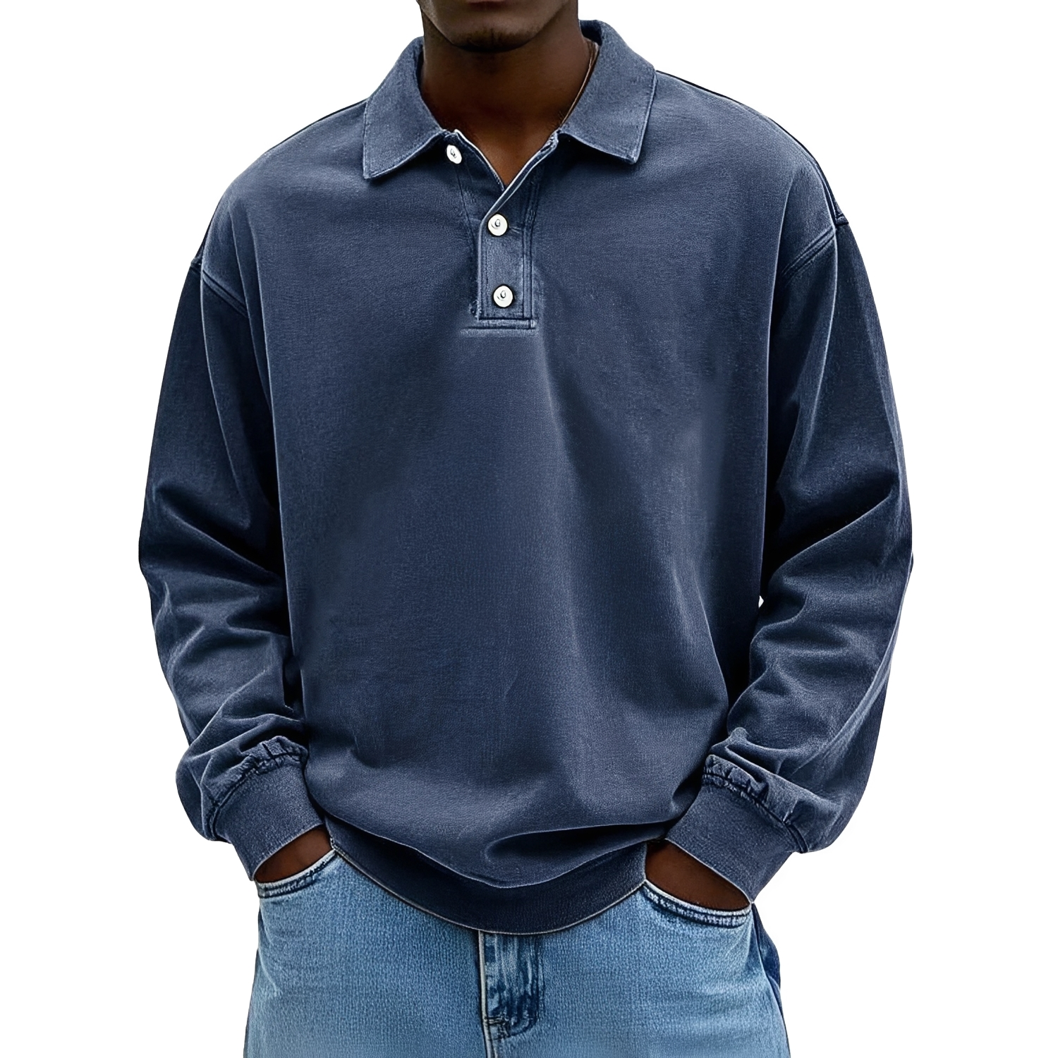 Caspian - Polo de manga larga para hombres