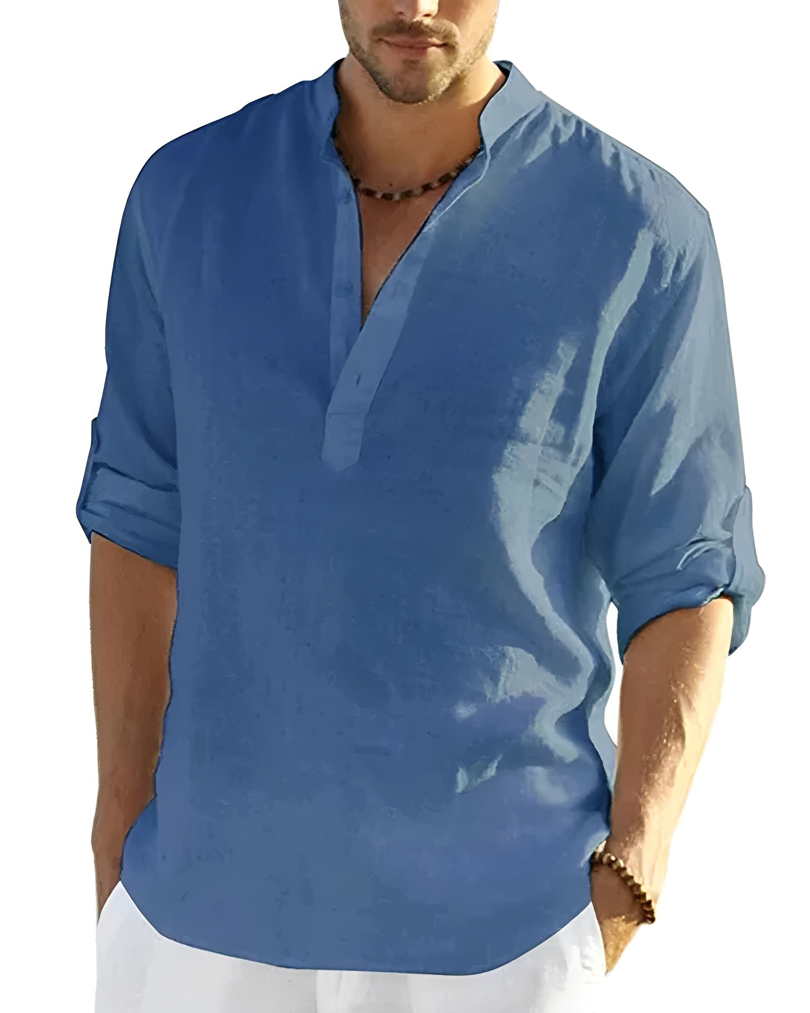 Tristan - Camisa Cómoda con Cuello en V
