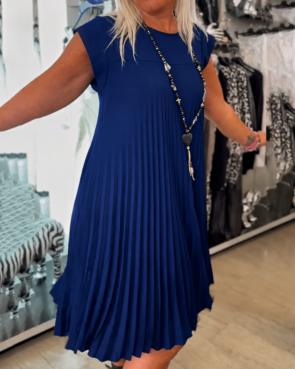 Angélique - Vestido Casual Plisado
