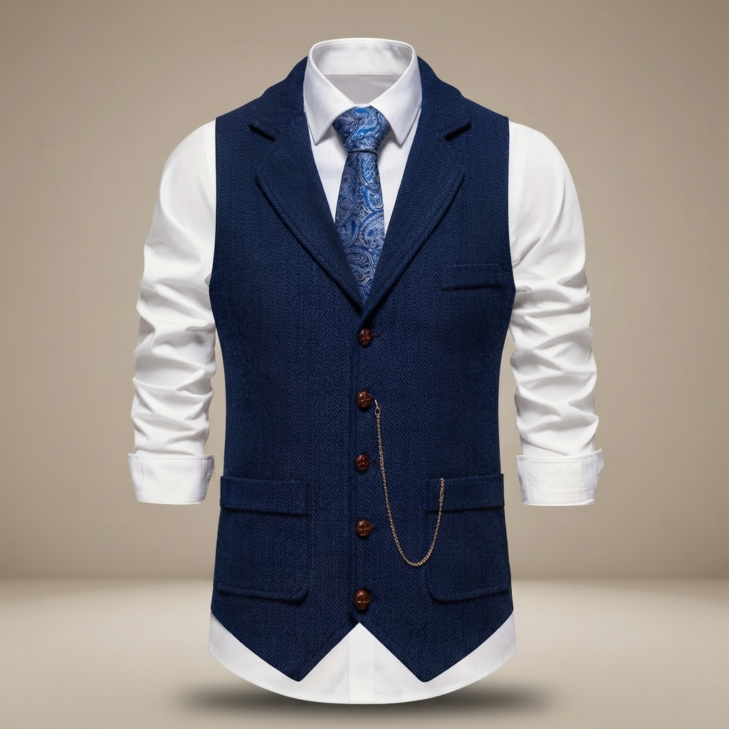 Clayton - Chaleco Retro Casual
