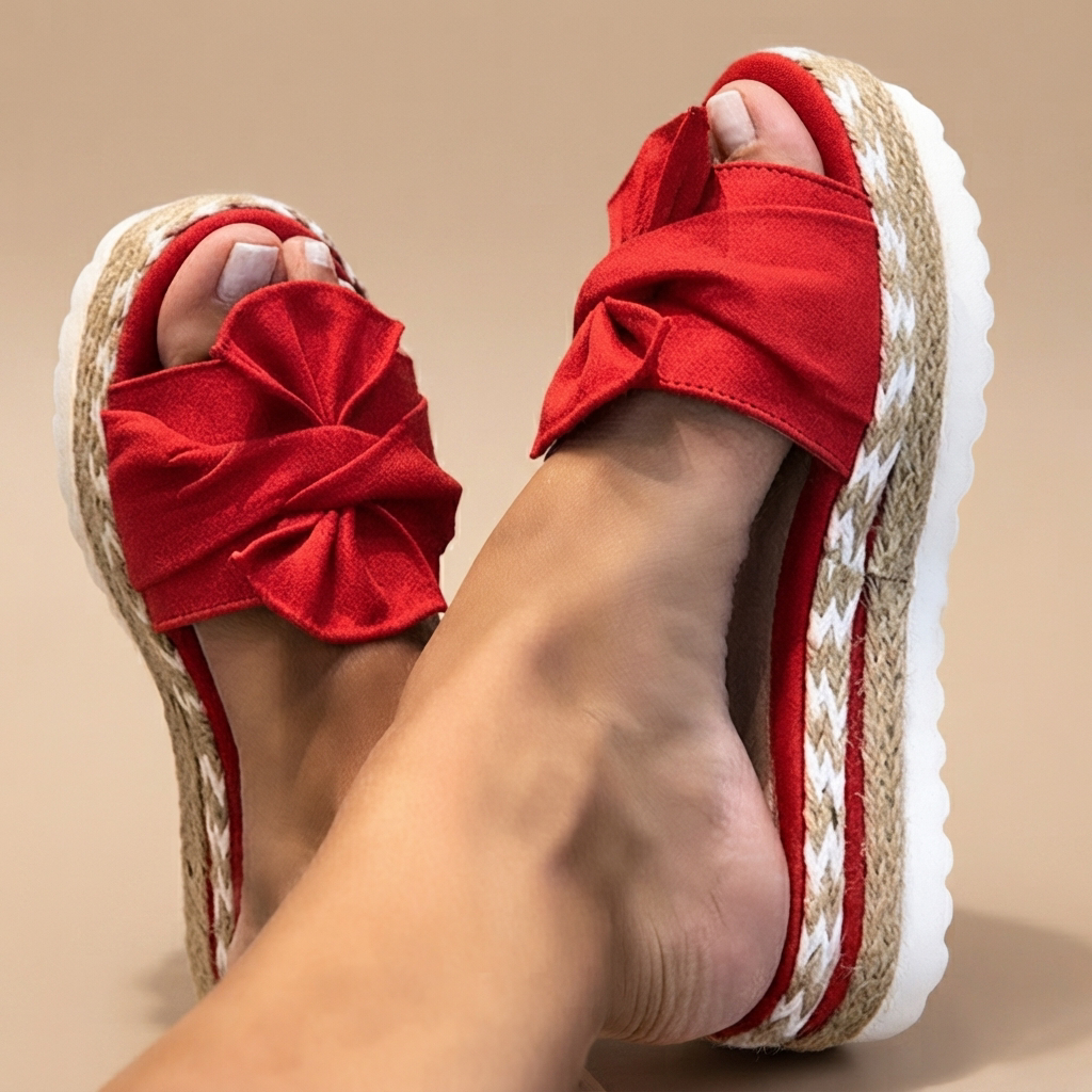 Claudia - Sandalias Elegantes con Lazo