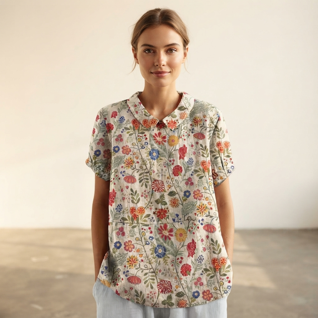 Salmah - Blusa Elegante y Fluida