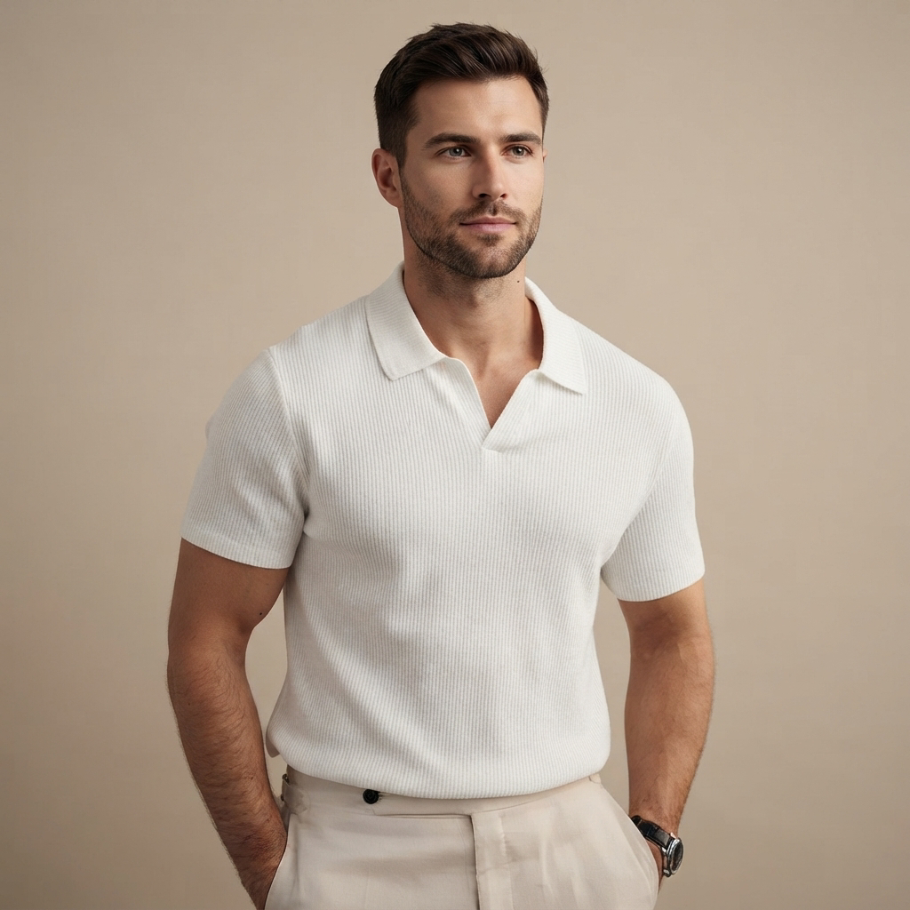 Kenzie - Camisa Polo Casual con Textura Tipo Waffle