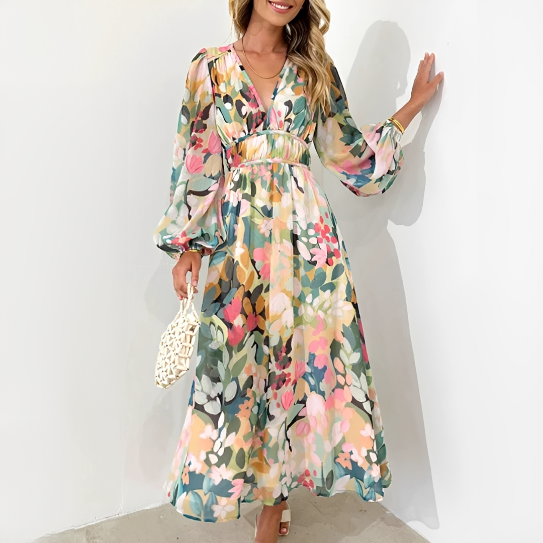Kiara - Vestido Elegante de Manga Larga y Suelto