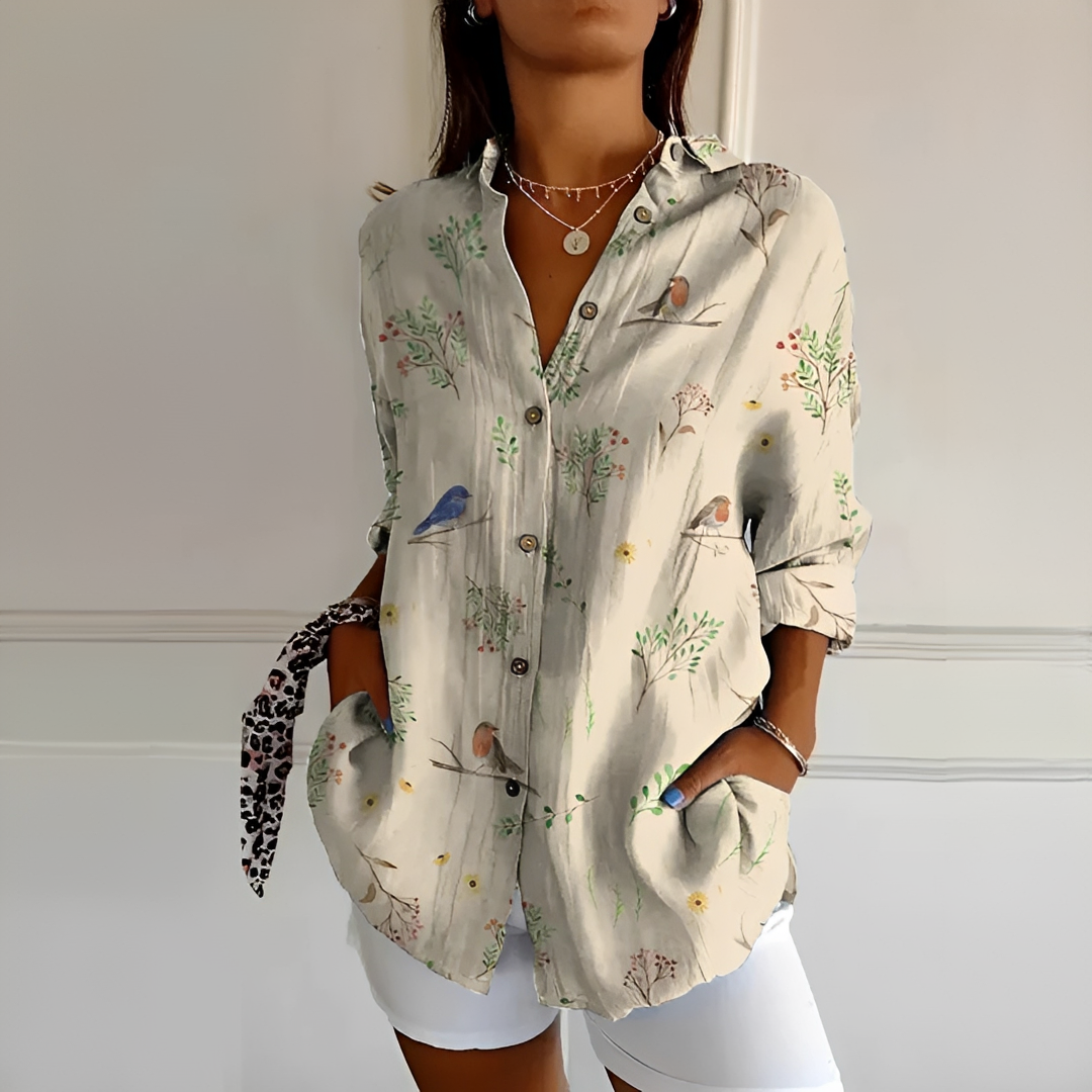 Eleanor - Blusa Elegante con Botones