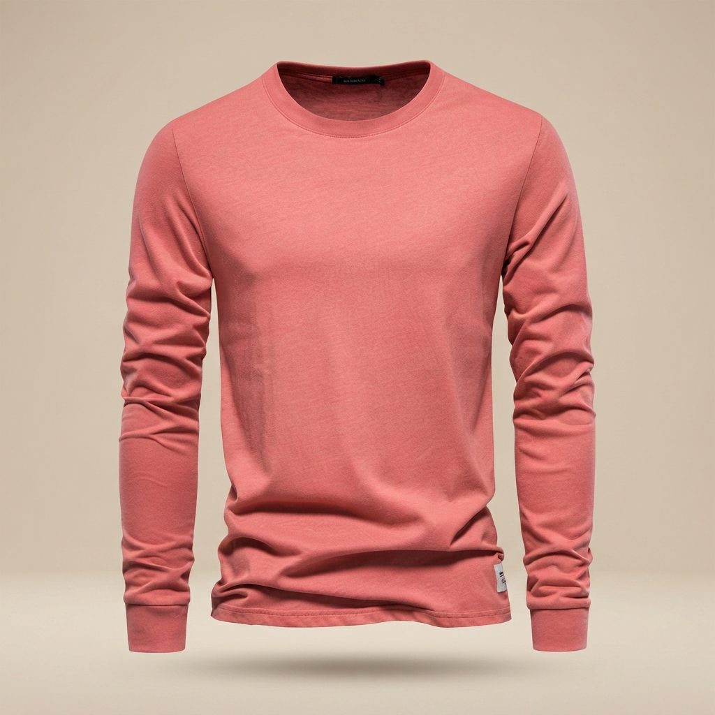 Nelson - Camiseta Casual con Cuello Redondo