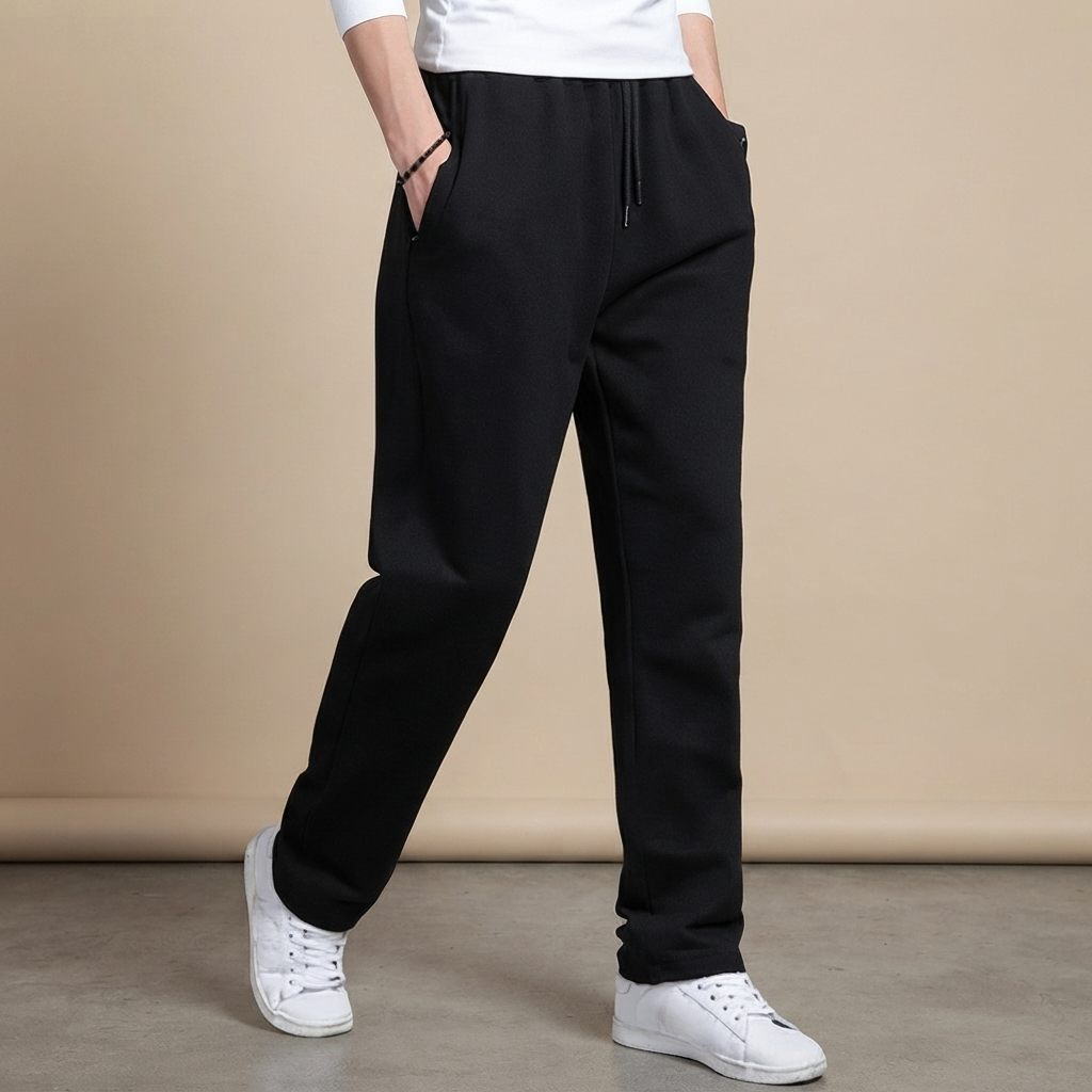 Aldrine - Pantalones Casuales de Ajuste Amplio