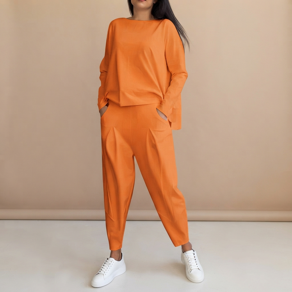 Emilyn - Set de Pantalones Cómodos de Corte Amplio