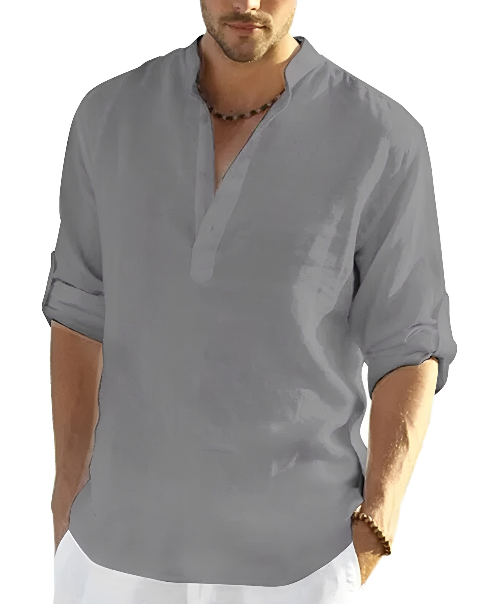 Tristan - Camisa Cómoda con Cuello en V