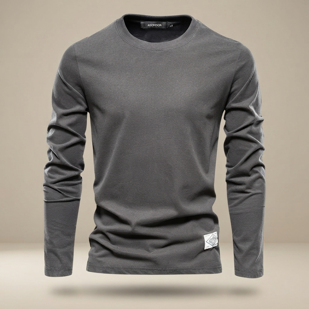 Nelson - Camiseta Casual con Cuello Redondo