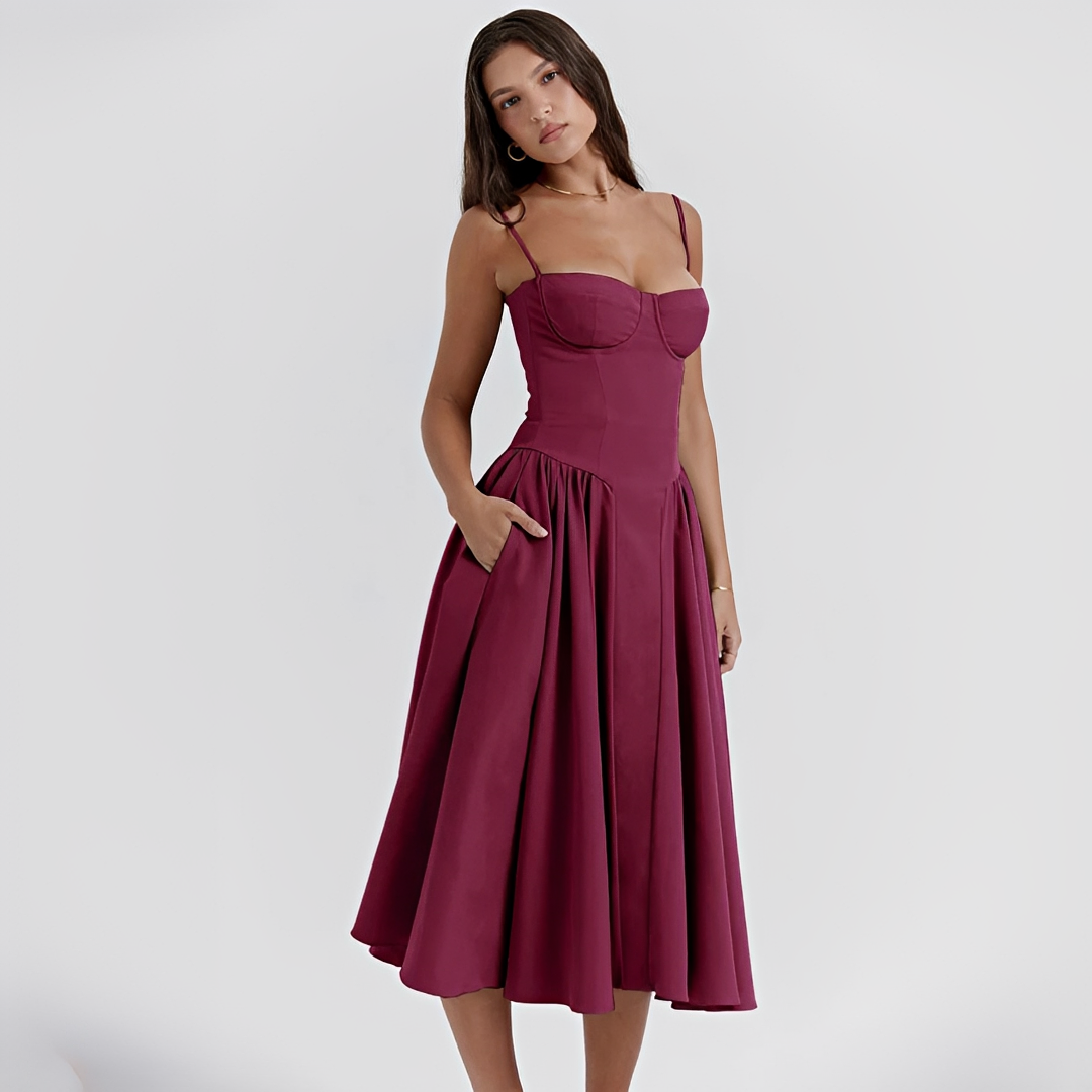 Michaela - Vestido Midi Elegante y Chic