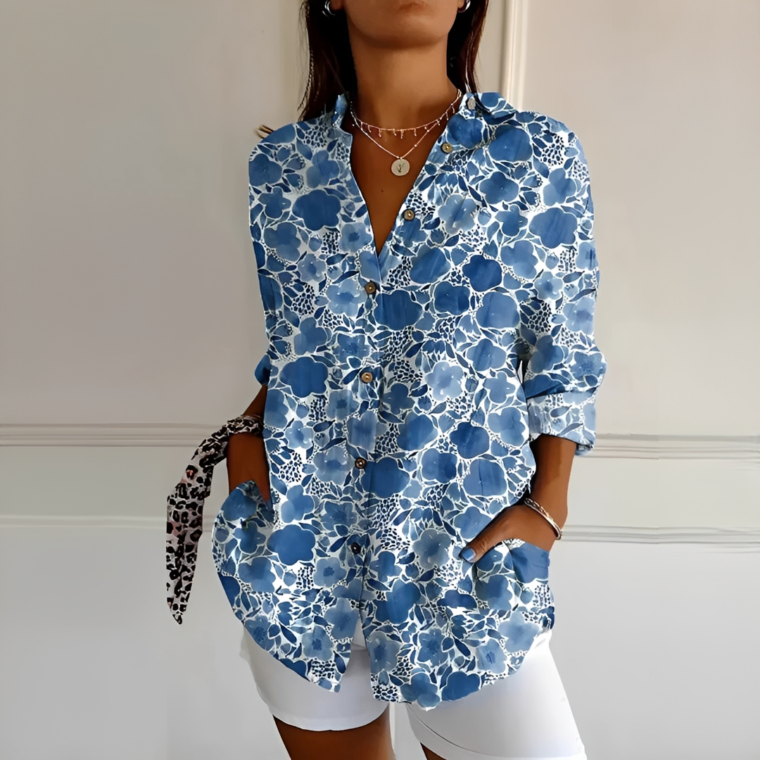 Eleanor - Blusa Elegante con Botones