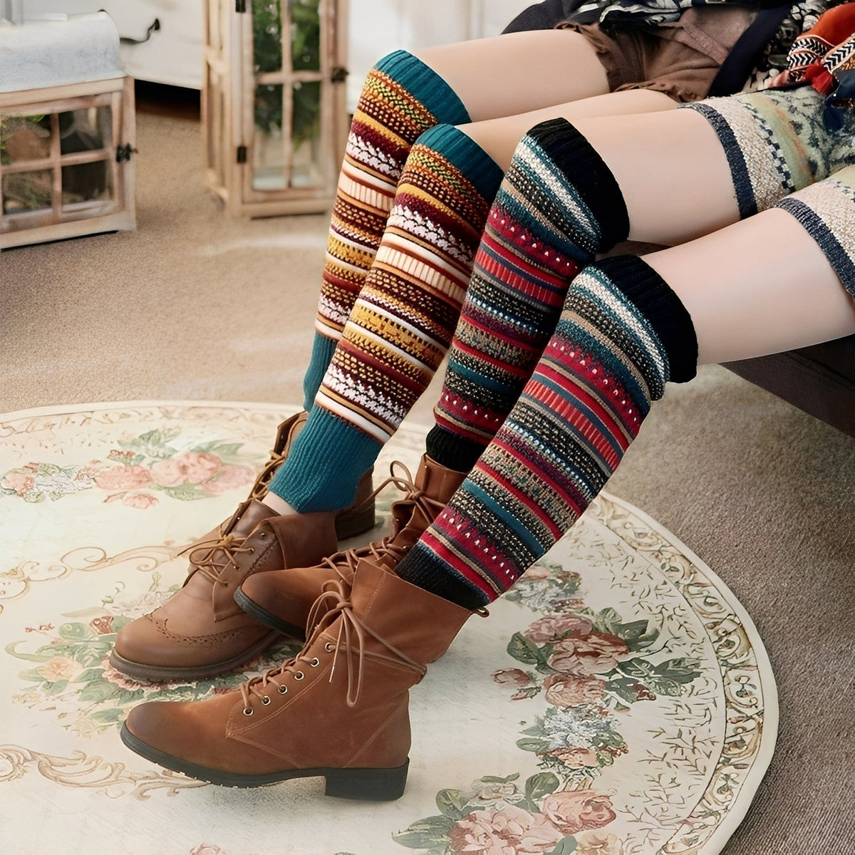 Suzanna - Calcetines estilosos y cálidos