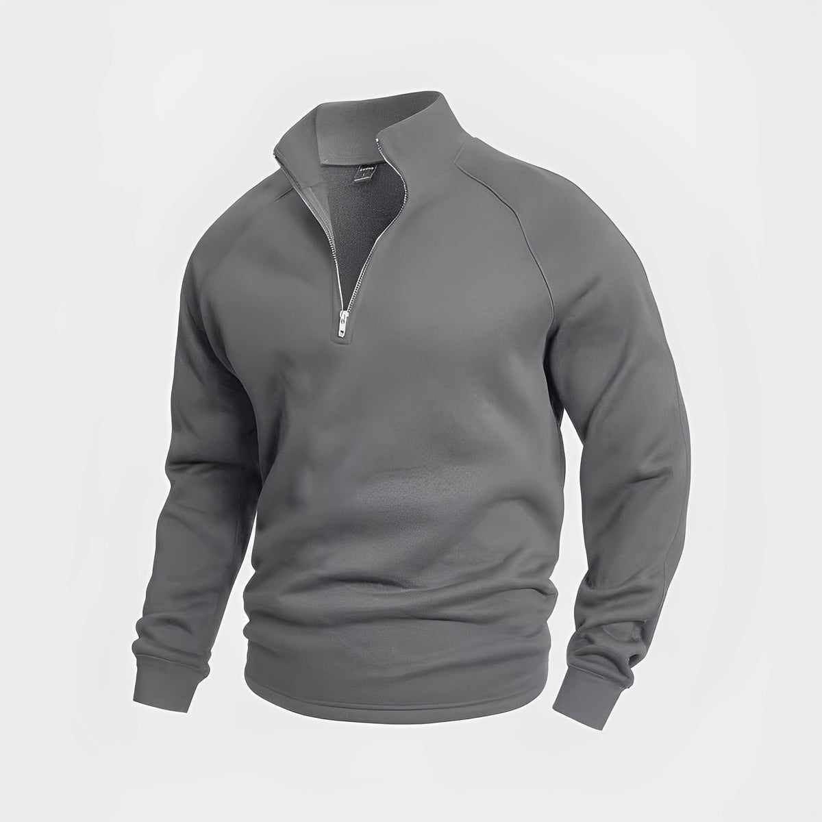 Wiley - Suéter cómodo para hombre con cremallera