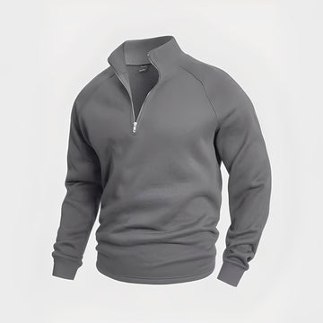 Wiley - Suéter cómodo para hombre con cremallera