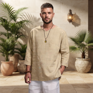 Edwin - Camisa Casual Holgada con Cuello en V