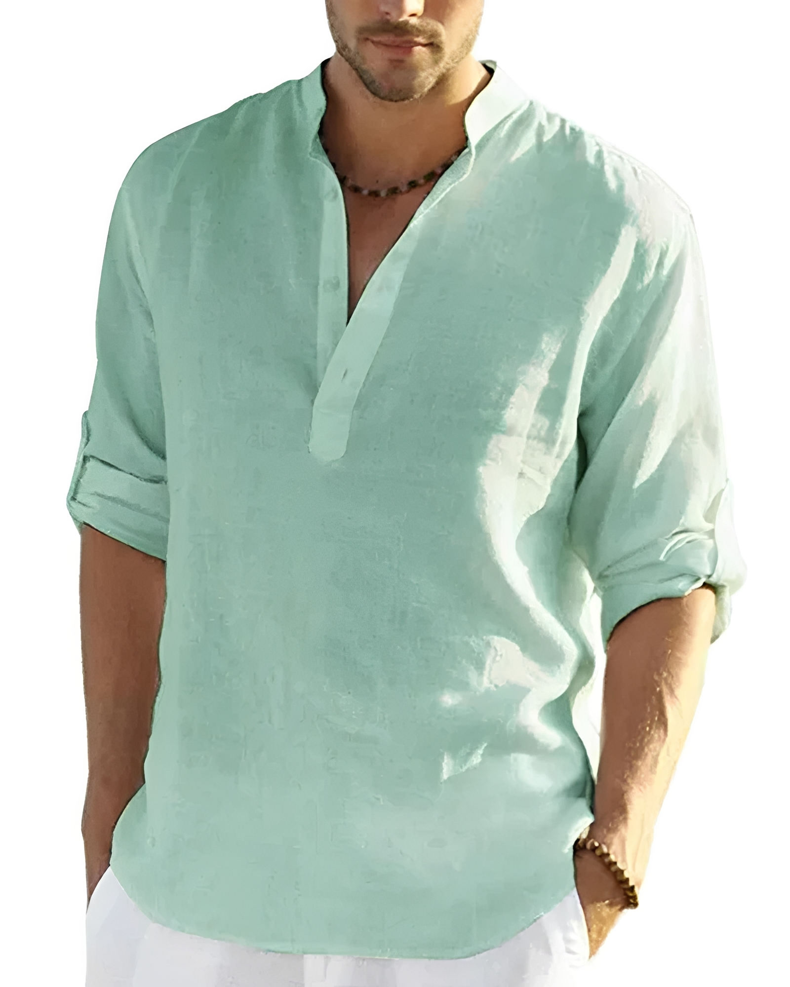 Tristan - Camisa Cómoda con Cuello en V