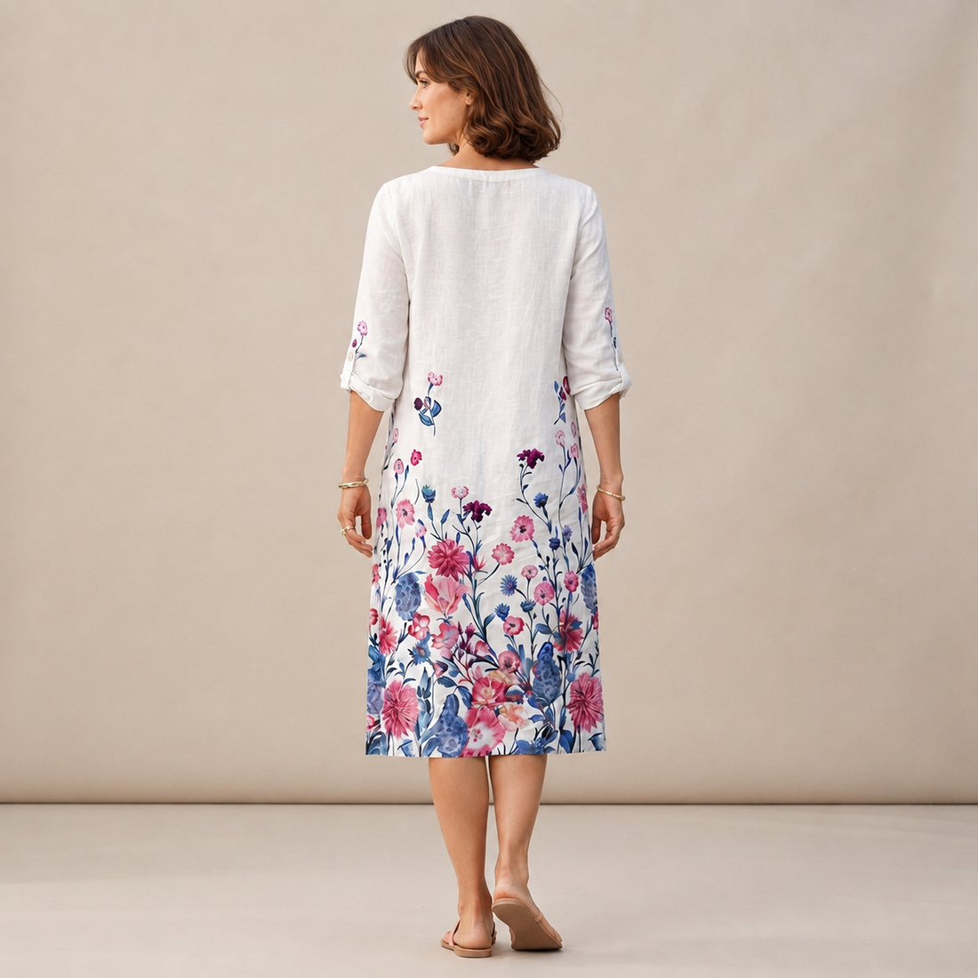 Ninna - Vestido Elegante y Fluido con Cuello en V