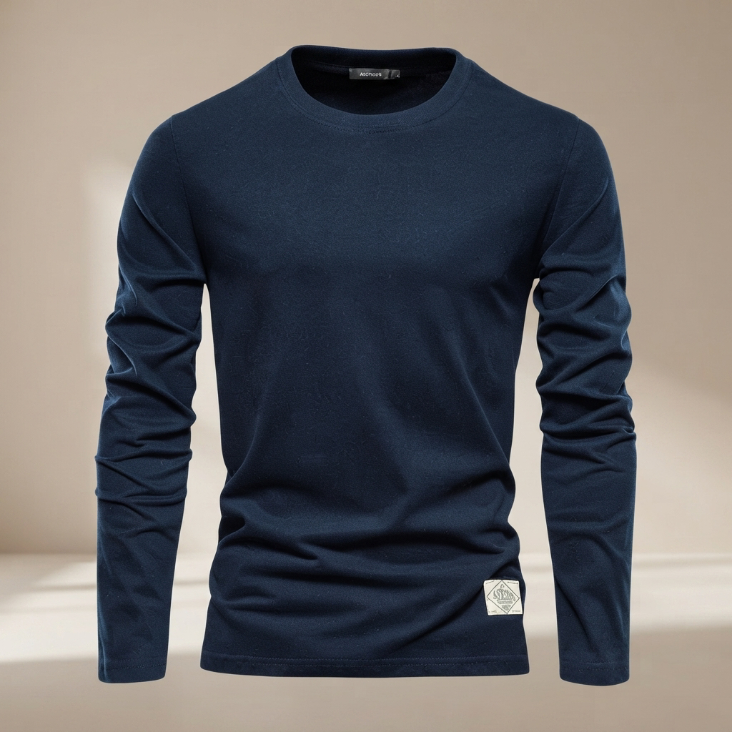 Nelson - Camiseta Casual con Cuello Redondo