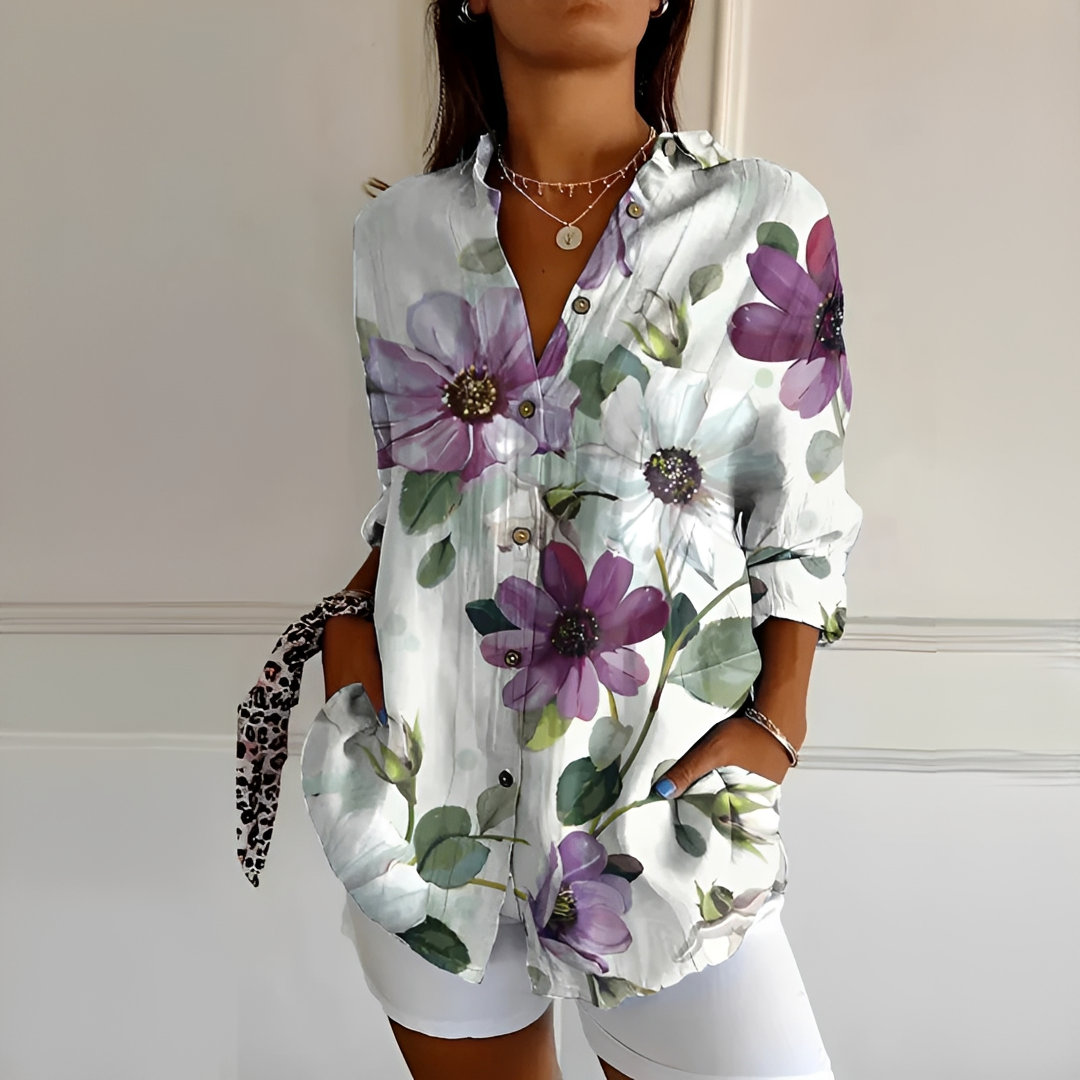 Eleanor - Blusa Elegante con Botones