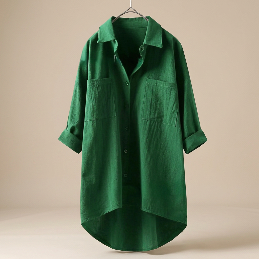 Jacient - Camisa de Botones de Corte Relajado