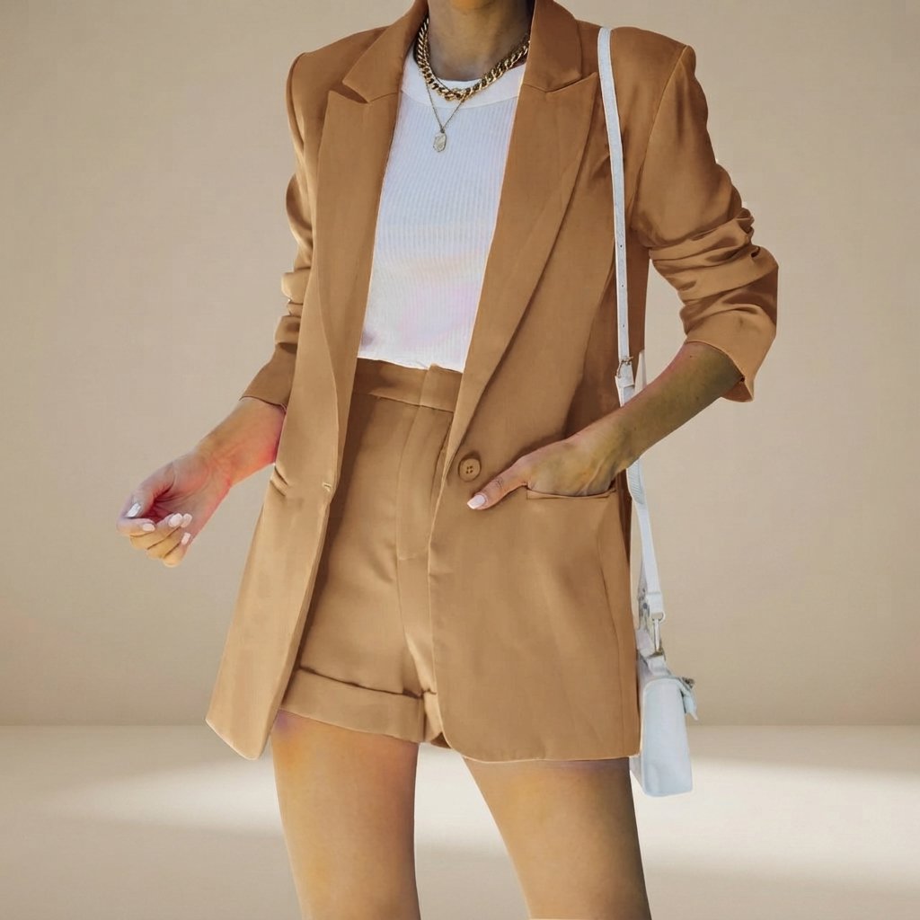 Geraldine - Conjunto Elegante de Traje Corto