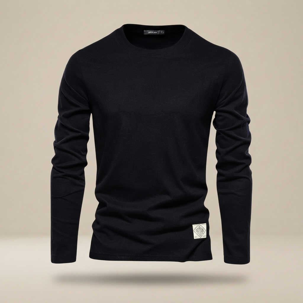 Nelson - Camiseta Casual con Cuello Redondo