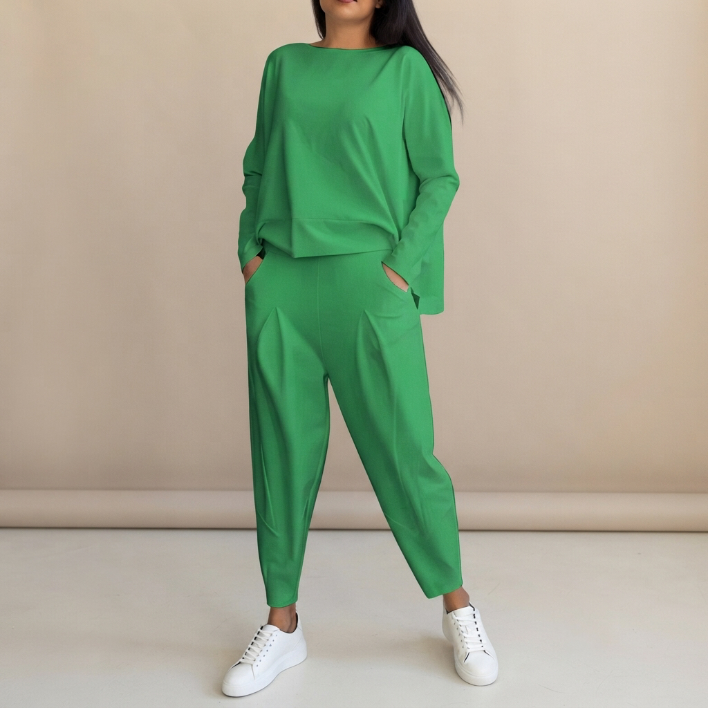 Emilyn - Set de Pantalones Cómodos de Corte Amplio