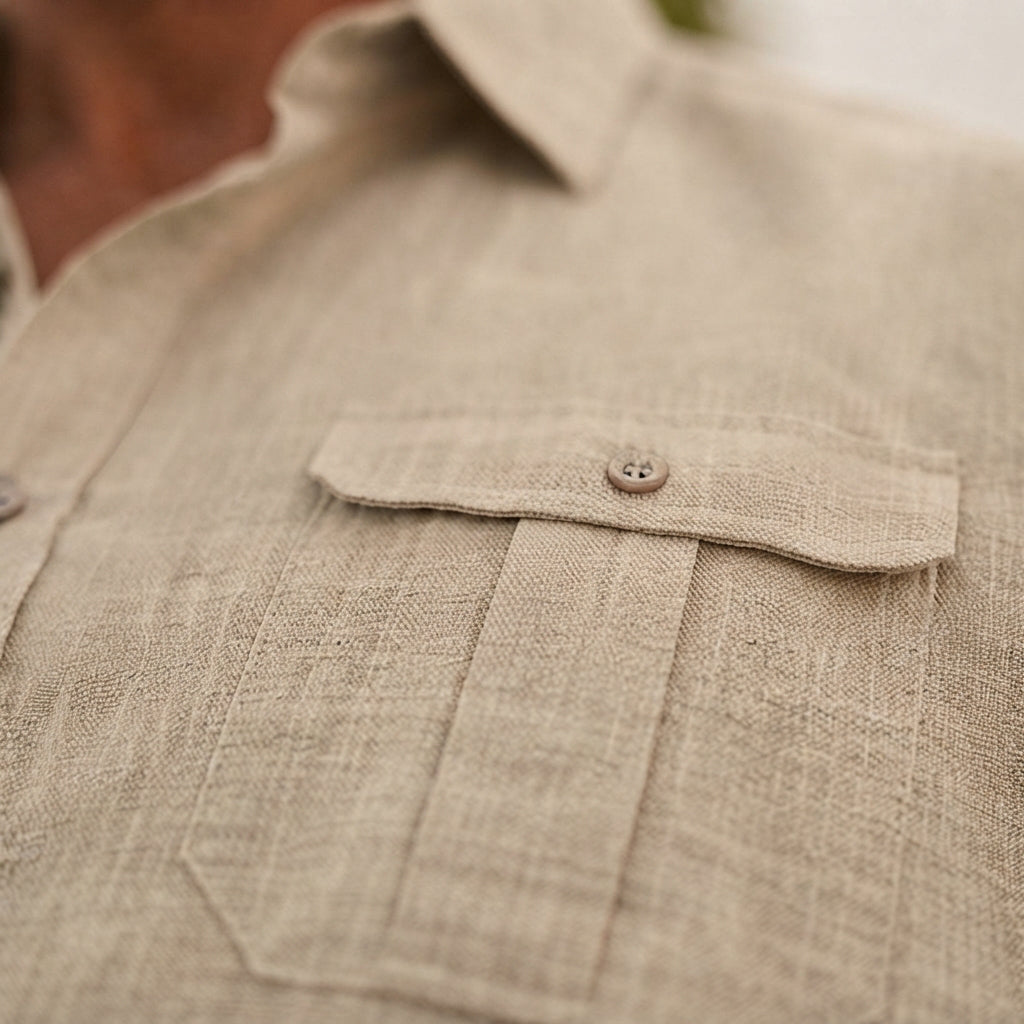 Lewys - Camisa Polo Casual con Botones
