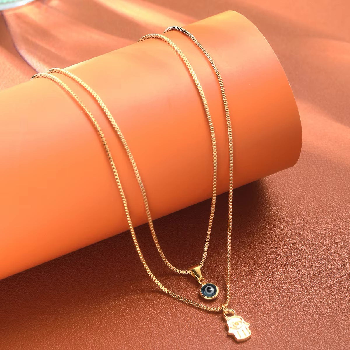 Sahar – Collar de dos filas de mal de ojo