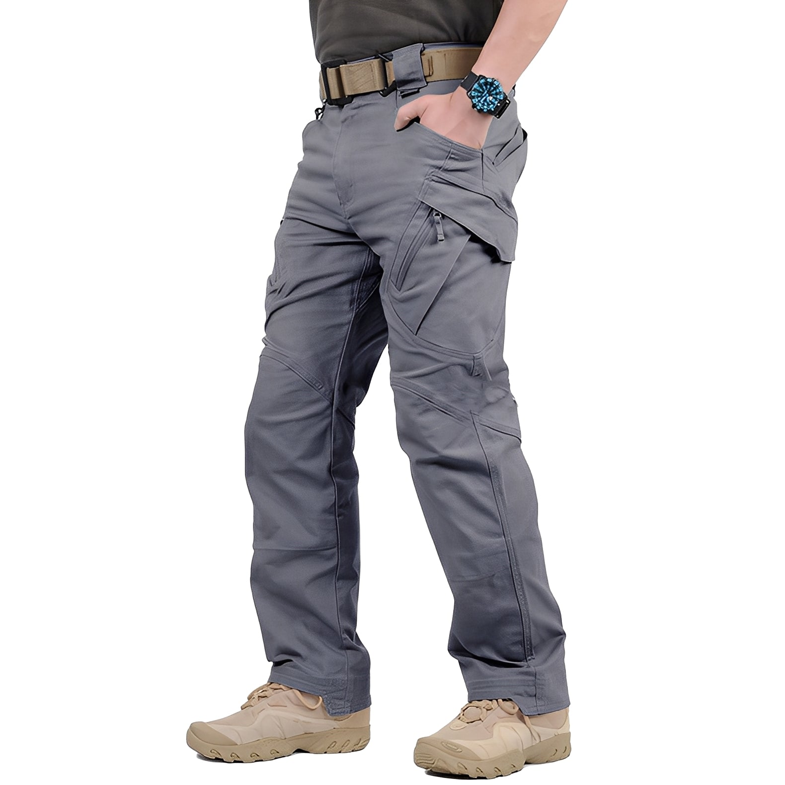 Roshan - Pantalones cargo cómodos