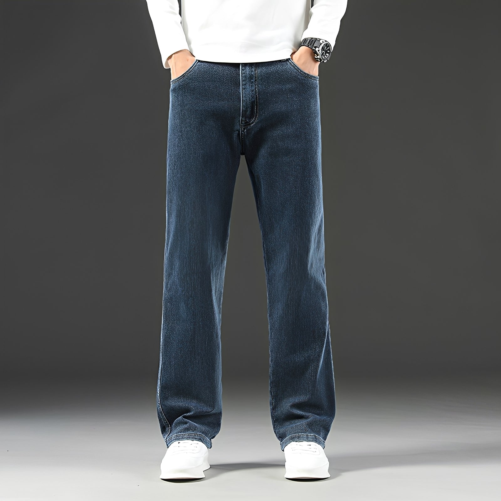 Louie - Jeans Ajustados de Corte Casual