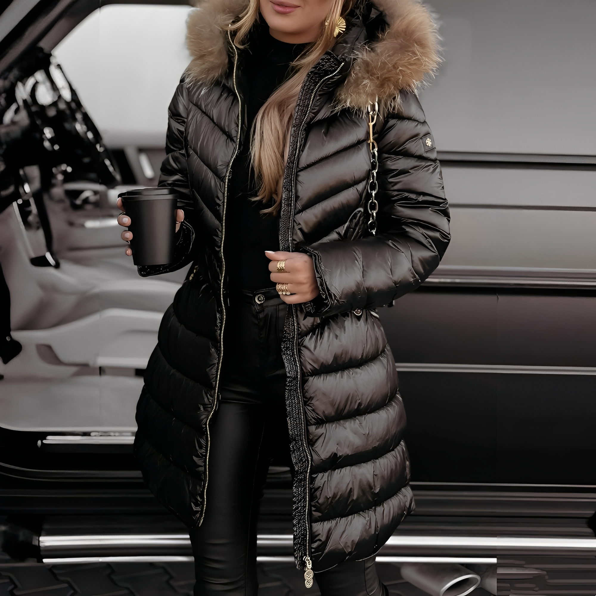 Caroline - Chaqueta de mujer con cuello
